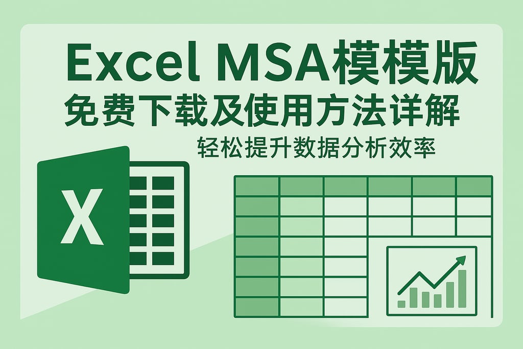 Excel MSA模板免费下载及使用方法详解，轻松提升数据分析效率